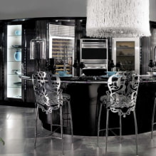 Art Deco virtuve: dizaina iezīmes, īsti dizaina piemēri-3