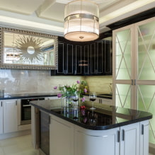 Dapur Art Deco: ciri reka bentuk, contoh reka bentuk sebenar-4