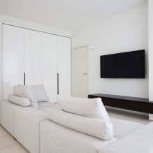 Sala de estar blanca: características de diseño, fotos, combinaciones con otros colores-8