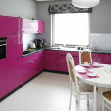 Bucătărie roz: o selecție de fotografii, combinații de succes și idei de design-2