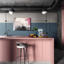 المطبخ الوردي: مجموعة مختارة من الصور والتركيبات الناجحة وأفكار التصميم -3