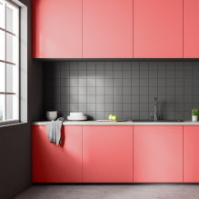 المطبخ الوردي: مجموعة مختارة من الصور والتركيبات الناجحة وأفكار التصميم -4