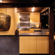 Dapur gaya Jepun: ciri reka bentuk dan contoh reka bentuk-2