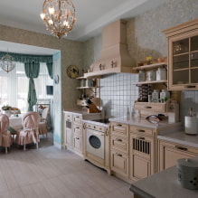 Cucina in stile provenzale: caratteristiche di design, foto reali all'interno-2