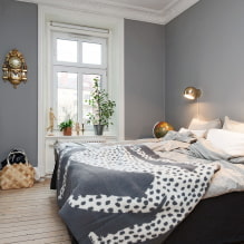 Makuuhuone skandinaaviseen tyyliin: ominaisuudet, valokuva sisätiloissa-0