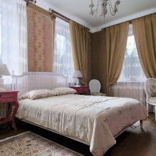חדר שינה בסגנון פרובנס: מאפיינים, תמונות אמיתיות, רעיונות לעיצוב -3