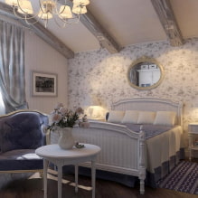 Makuuhuone Provence-tyyliin: ominaisuudet, todelliset valokuvat, suunnitteluideot-4