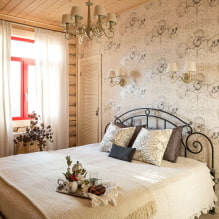 חדר שינה בסגנון פרובנס: מאפיינים, תמונות אמיתיות, רעיונות לעיצוב -7