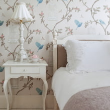 חדר שינה בסגנון פרובנס: מאפיינים, תמונות אמיתיות, רעיונות לעיצוב -8