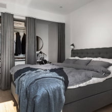 Vestiar în dormitor: opțiuni de plasare, fotografie în interior-8