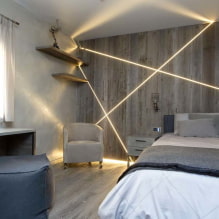 Come organizzare correttamente l'illuminazione in camera da letto? -1