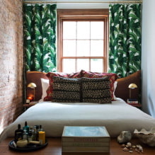 Úzká ložnice: fotografie v interiéru, příklady uspořádání, jak uspořádat postel-8