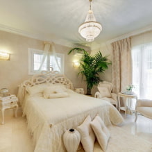 Soveværelse i beige nuancer: foto i interiøret, kombinationer, eksempler med lyse accenter-4
