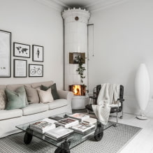 Obývací pokoj ve skandinávském stylu: funkce, skutečné fotografie v interiéru-2