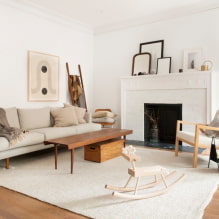 Obývacia izba v škandinávskom štýle: prvky, skutočné fotografie v interiéri-3