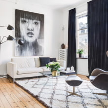 Obývacia izba v škandinávskom štýle: prvky, skutočné fotografie v interiéri-4