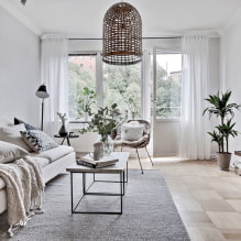Obývacia izba v škandinávskom štýle: prvky, skutočné fotografie v interiéri-6