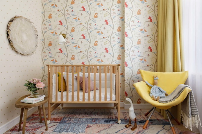 Cameră pentru copii pentru un nou-născut: idei de design interior, fotografii