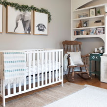 Chambre d'enfant pour un nouveau-né: idées de décoration d'intérieur, photo-4