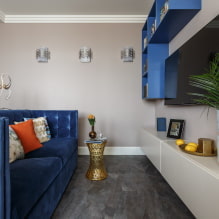 Nápady na dizajn malých obývacích izieb - podrobný sprievodca od kompetentného plánovania po osvetlenie-8