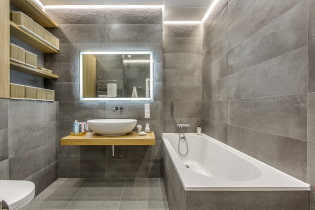 Harmaa kylpyhuone: suunnitteluominaisuudet, valokuvat, parhaat yhdistelmät