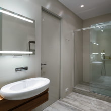 Salle de bain grise: caractéristiques de conception, photos, meilleures combinaisons-1