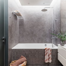 Bilik mandi kelabu: ciri reka bentuk, foto, kombinasi terbaik-4