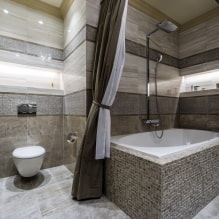 Pelēka vannas istaba: dizaina iezīmes, fotogrāfijas, labākās kombinācijas-5