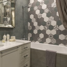 חדר אמבטיה אפור: מאפייני עיצוב, תמונות, השילובים הטובים ביותר -7