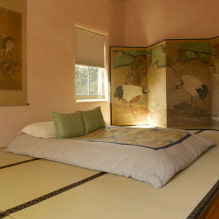 חדר שינה בסגנון יפני: מאפייני עיצוב, צילום בפנים -5