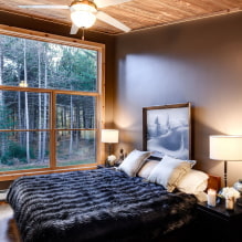 Kahverengi tonlarda yatak odası: iç mekandaki özellikler, kombinasyonlar, fotoğraflar-4