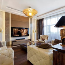 Stue i art deco stil - udførelsen af ​​luksus og komfort i interiøret-0