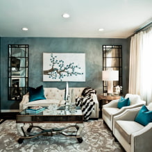 Dzīvojamā istaba art deco stilā - luksusa un komforta iemiesojums interjerā-4