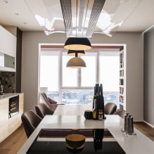 Design de bucătărie combinat cu un balcon: fotografie în interior, idei de amenajare-0