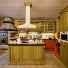 المطبخ الأخضر: صور ، أفكار تصميم ، مجموعات مع ألوان أخرى - 0