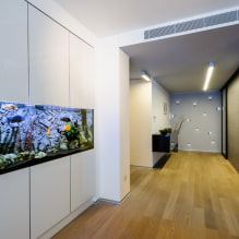 Aquarium in het interieur: foto's, uitzichten, echte voorbeelden van design-0