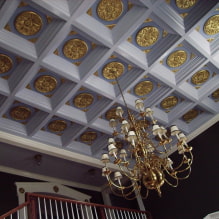 Het originele plafond in het interieur: ontwerpideeën, foto's, stijlen, ongewone verlichting-6