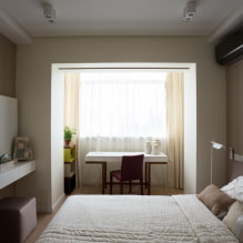 Moderne soveværelse design med balkon-5
