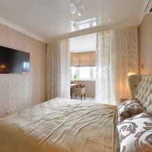 Design modern al dormitorului cu balcon-8