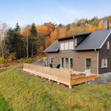 Skandināvu stila lauku māja: iezīmes, foto piemēri-0