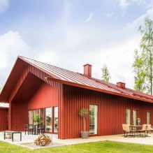 Rumah desa bergaya Scandinavia: ciri, contoh foto-7