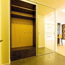 Persirengimo kambarys koridoriuje: vaizdai, nuotraukos interjere, dizaino idėjos-0