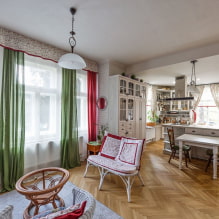 Come decorare l'interno di una cucina-soggiorno in stile provenzale? -4