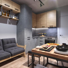 Cucina-soggiorno 12 mq. m - layout, foto reali e idee di design-8