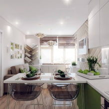 Kuchyně-obývací pokoj 18 m2 m. - skutečné fotografie, územní plánování a rozvržení-8