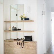 Característiques del disseny del passadís i passadís a l’estil del minimalisme-0