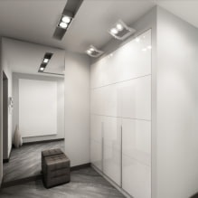 Característiques del disseny del passadís i passadís a l’estil del minimalisme-5