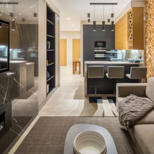 Kuchyň-obývací pokoj 16 m2 - průvodce designem-4