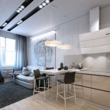 Kuchyň-obývací pokoj 16 m2 - průvodce designem-5