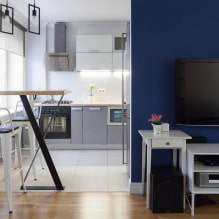 غرفة معيشة - مطبخ 25 متر مربع - نظرة عامة على أفضل الحلول -0